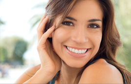 Smiling woman with perfect teeth