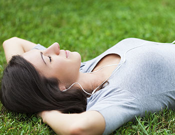 Sedation dentistry patient relaxing at Dr. Bassiri's Fairfax dental practice